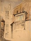 Famous Cathedral Paintings - Tower of the Cathedral at Sens